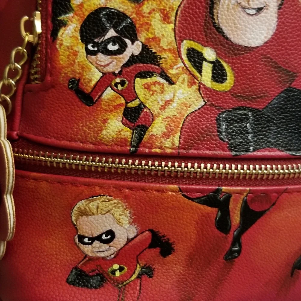 HAND PAINTED 100% Original Red Backpack! - Picture 5 of 12